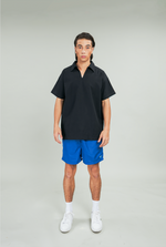 Load image into Gallery viewer, Black V-Neck Linen Top
