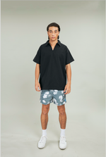 Load image into Gallery viewer, Black V-Neck Linen Top
