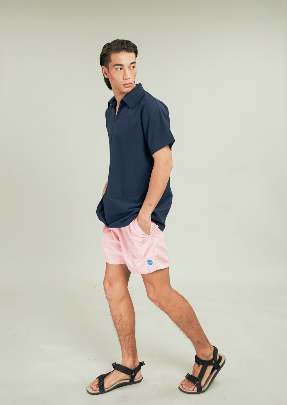 Classic Swim Shorts - Baby Pink