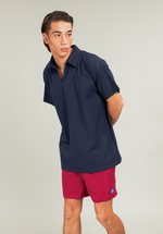 Load image into Gallery viewer, Navy V-Neck Linen Top
