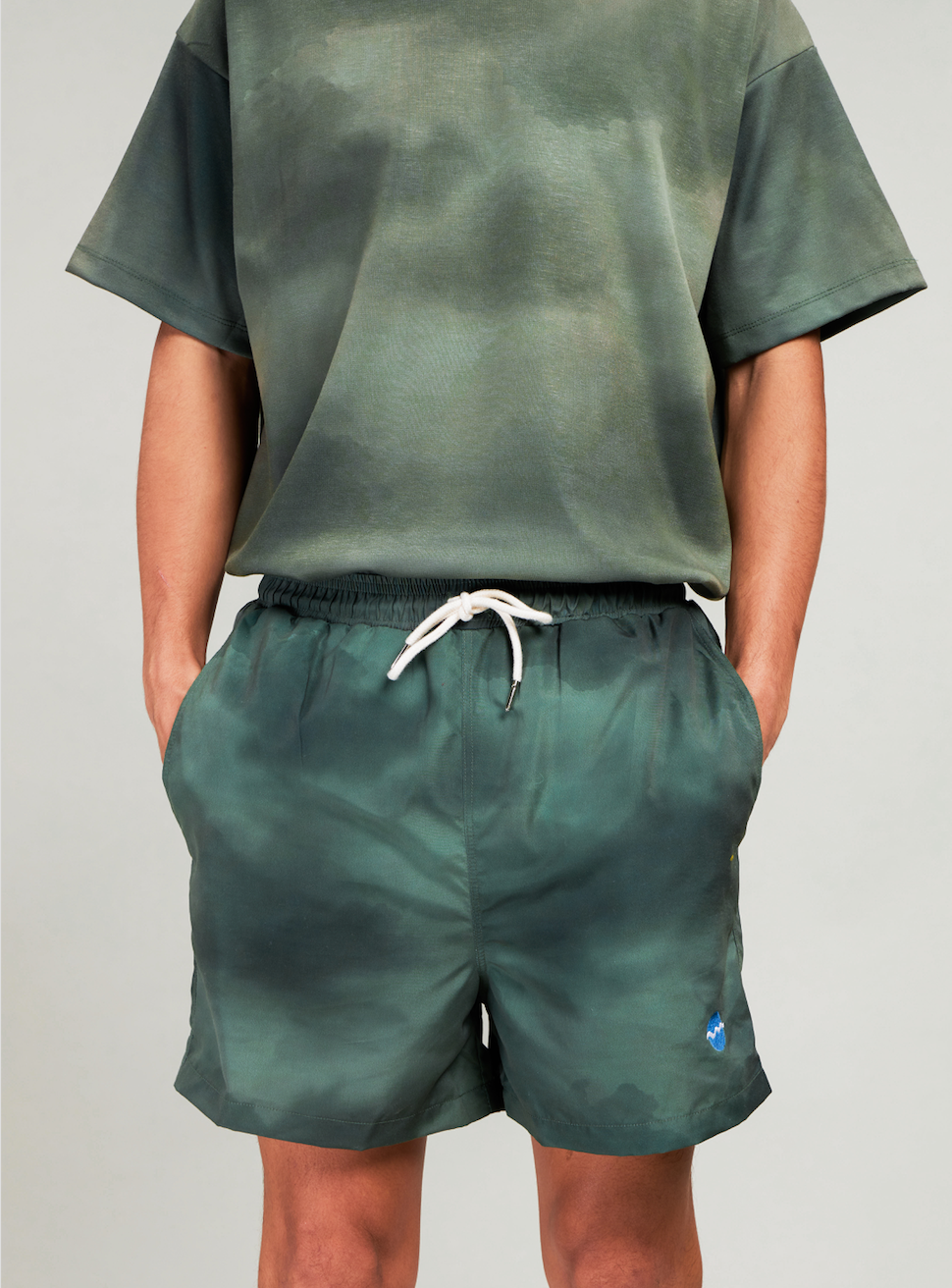 Cloud Swim Shorts - Olive